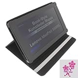 Book-Style Tablettasche mit Strass Motiv Blume für Ihr IdeaPad S6000-H IdeaPad S6000L ThinkPad 10 ThinkPad Tablet 2