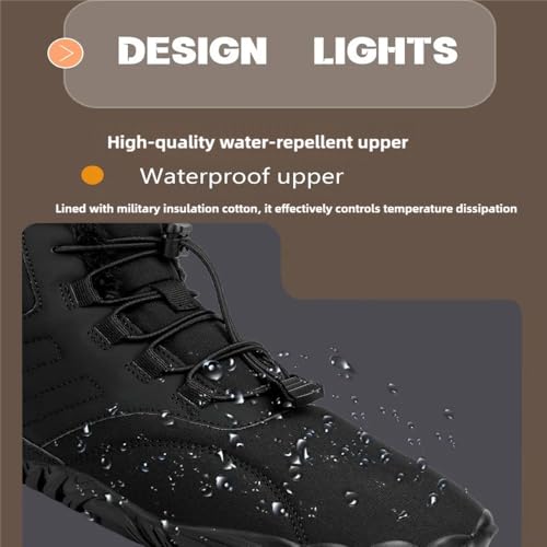 New Winter Glacia Barefoot Shoes, 2025 Barefoot Shoes for Men Women Wide Feet Waterproof Non-Slip Warm Walking Shoes3