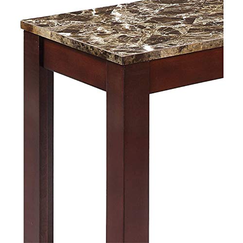 Crown Mark Side Table, 24 in x 12 in x 24 in, Brown