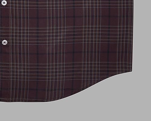Image of GHPC 100% Cotton Checkered Half Sleeves Regular Fit Formal Shirt for Men