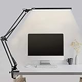 💡10 Helligkeitsstufen & 3 Lichtmodi: Ausgestattet mit USB-Schalter. Durch die plus/minus Taste können Sie nach Ihrem Bedarf 10 Helligkeiten einfach einstellen. Auch können 3 Farbtemperatur (3000K warm - 4500K warmweiß - 6000K kaltweiß) frei umgeschaltet werden. Insgesamt 30 mögliche Kombinationen, um Ihre besten Beleuchtungsbedarf zu erfüllen. Gleichzeitig verfügt die Schreibtisch Lampe für Helligkeit und Farbtemperatur auch eine Speicherfunktion.