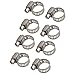 ANKROYU 50Pcs 304 Stainless Steel Hose Clamps Heavy Duty Adjustable Fuel Line Clamps for Automotive Marine Industrial Plumbing Applications (13-19)