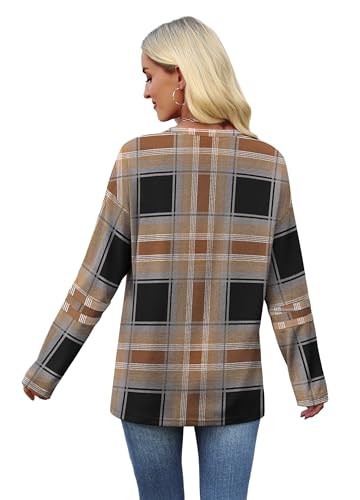 Image of Sampeel Long Sleeve Shirts for Women Color Block Casual Tops Fall Outfits 2026 Basic Tees Trendy Spring Clothes