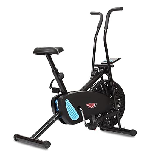 Cardio Max JSB HF175 Fitness Bike for Home Gym Orbitrac Cycle Multifunctional Exercise - Max Weight 110KG - DIY Installation - Dual Action for Full Body - Height & Resistence Adjustable, Blue