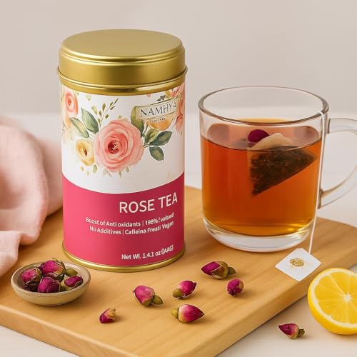 Image of Namhya Rose Tea | Mood Uplift & Skin Glow | 20 Tea Bags