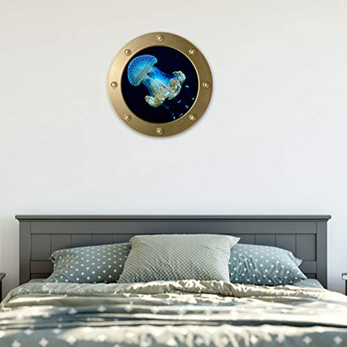 CLISPEED Decalques De Parede Descascar e Colar Adesivo De Janela Falso Adesivo De Parede Coral Papel