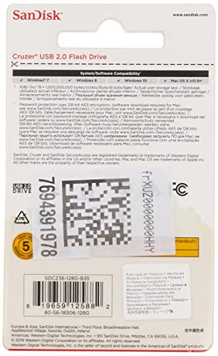 Cruzer 128 GB USB 2.0 Flash Drive (SDCZ36 – 128 g-b35) - Chiavetta USB - Immagine 1