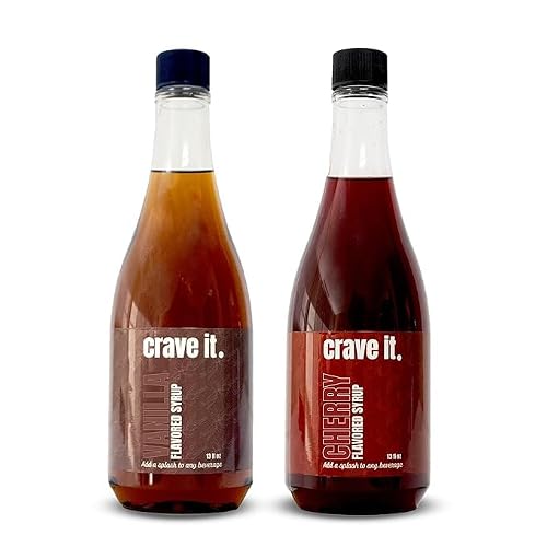 Crave It! Delicately Cherry and Vanilla Flavoring Syrup Set. Add