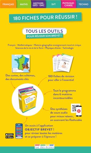 Boite à fiches - Brevet: 180 fiches recto-verso pour réviser son brevet ! – vue 2
