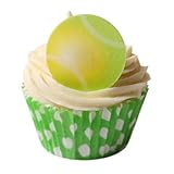 12 Essbare Kuchendekorationen-Tennisbälle / 12 Edible Wafer Cake Decorations: Tennis Balls