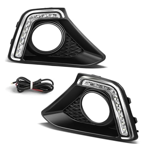 Feux antibrouillard Hyundai I10 Grand 2014-2016 avec feux diurnes LED 12V pour pare-chocs avant