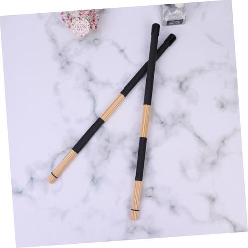 Baquetas de madera Vaguelly con mango de goma negras miniatura 7