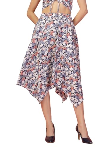 Image of OOMPH! Long Skirts for Women with Handkerchief Hem