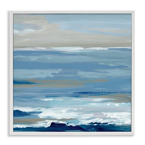 Stupell Industries Embracing Ocean Breeze White Framed Giclee Art design