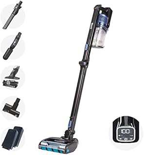 Shark Cordless Stick Vacuum Cleaner [IZ320UKT] Anti Hair Wrap, PowerFins, Pet Hair, Twin Battery, Black & Blue