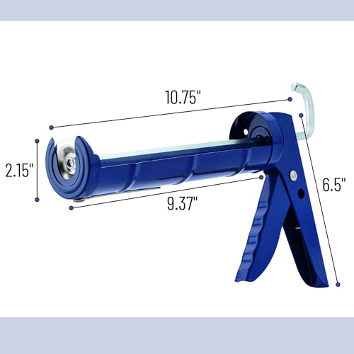 Image of Bates- Caulking Silicone Gun, 10:1 Thrust Ratio, Hand Caulking Guns, No Drip