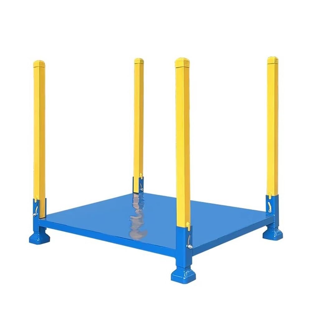 exproyzk Scaffale Impilabile Da Magazzino – Elevata Capacità Di Carico – Scaffalatura Metallica Componibile – Struttura Di Stoccaggio Sovrapponibile Per Dispensa, Garage(C,1X1X1.2M)