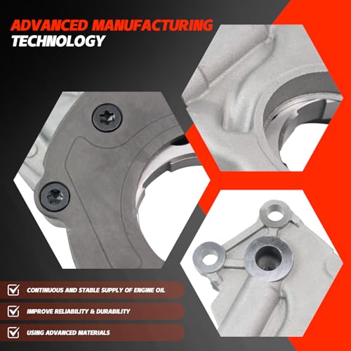 M295HV High Volume Oil Pump Kit Compatible with 4.8L 5.3L 6.0L 1999-2020 Chevrolet Silverado Avalanche Suburban Tahoe Trailblazer GMC Sierra Yukon Cadillac Escalade with Gaskets and Balancer Bolt by dokoyeo - Image 3