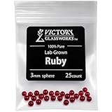Synthetic Ruby Balls, Precision Ball Inserts for CNC Probe Stylus, Jewelry Making, Beading, Bracelets & Crafts...