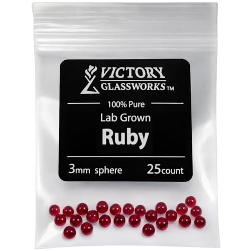 Synthetic Ruby Balls (3mm Pack of 25)