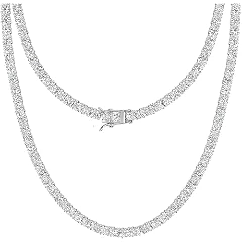 Michooyel Iced Out Tennis Necklace for Women Cover