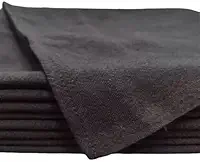 Kit 20 Panos De Prato Preto Cozinha Pé De Galinha Com Bainha