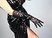 DooWay Super Long Sequins Gloves Black 70CM 28