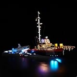 LED Lighting Kit Compatible with Lego 21350 Great White Shark Series LED Light Set (Model Kit Not Included - Lighting Components Only) (Classic Edition)