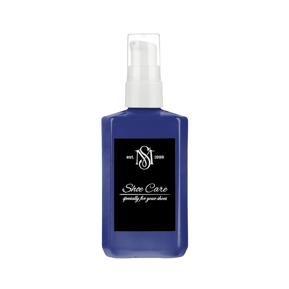 Lederbalsam - NCS S 5040-R70B Schwärzestes königliches Purpurblau - Geschmeidigkeit & Farbaktivierung für feine Glattlederwaren von MAVI STEP - 3.40 fl oz / 100 ml