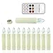 Produktbild ADAHX LED-Kerzenlicht, flammenlose Clip-Stange Wachs, 12 Knopf Fernbedienung Flickering Flammen-Licht, für Party, Halloween, Geschenkdekoration (10pcs ohne Batterie),White
