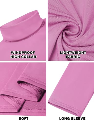 Image of Men's Turtleneck Casual Basic High Neck Long Sleeve T Shirts Half Neck Lightweight Pullover Sweater