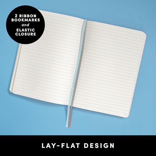 Image of PAPERAGE Lined Journal Notebook, (Cognac), 252 Pages, Medium 5.6 in x 8 in - 100 GSM Thick Paper - Hardcover Journaling Notebook for Work, School & Note Taking
