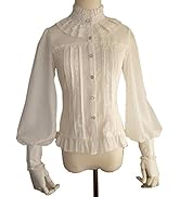 Amazon | [cnstone] レディース シャツ ブラウス 長袖 ロリータ