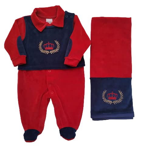 Kit Saída Maternidade Bebê Menino Príncipe da Mamãe Plush