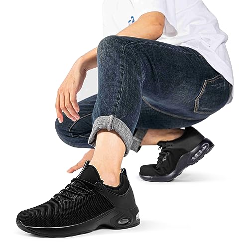 LARNMERN Steel Toe Waterproof Air Shoes Men Slip On Work Sneakers Comfortable Lightweight Construction Shoe3