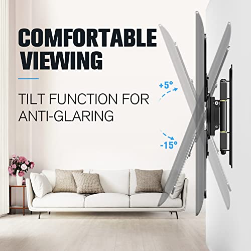 Mounting Dream Tv Wall Mount For Most 26-55" Tvs, Tv Mount Full Motion With Swivel Articulating Arm, Perfect Center Design Wall Mount Tv Bracket, Up To Vesa 400X400Mm And 77 Lbs Loading Md2418-Mx #TOP3