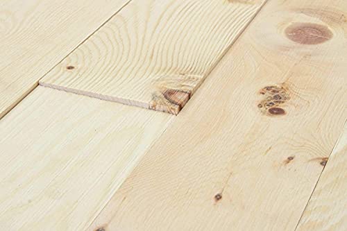 wodewa Wandverkleidung Holz selbstklebend 3D Echtholz Zirbe 1m² Wandpaneele Moderne Wanddekoration Holzverkleidung Holzwand Wohnzimmer Küche Schlafzimmer