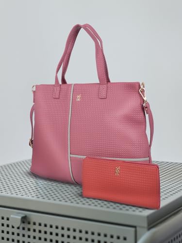 Image of Baggit Women's Airy Hiart Combo Bag and Wallet- Multicolour