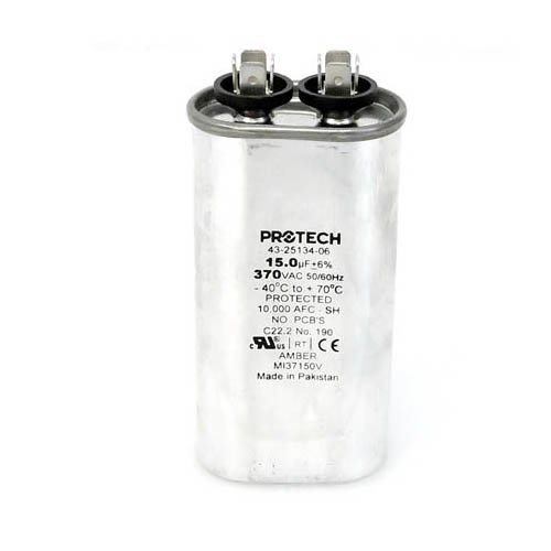 43-100496-41 -Rheem OEM Oval Replacement Run Capacitor 15 UF