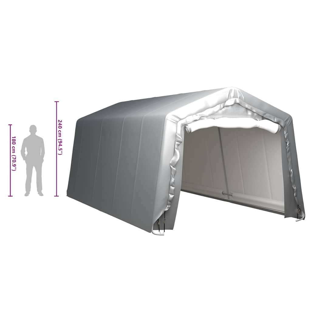 Tienda de almacenamiento 300x600 cm Acero Gris PE Impermeable