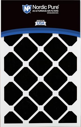 Image of Nordic Pure 16x25x5 Pleated MERV 13 Plus Carbon Air Filters 2 Pack | Actual Size: 15 3 /4 x 24 3 /4 x 4 3 /8 Honeywell Replacement Made in USA, Advanced HVAC Furnace Filtration & Odor Control