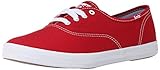 Außensohle aus Gummi Keds Damen Champion Original Canvas Turnschuh, rot, 42 EU