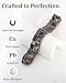 Fashtour Copper Magnetic Bracelet for Men, 2X Strength 99.99% Pure Copper Bracelet with Powerful Magnets and Sizing Tool (black)