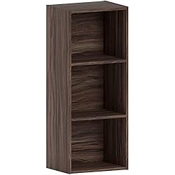 Estanteria Color Nogal Vida Designs Vida Estantería Oxford Cube, Nogal, 3 Niveles