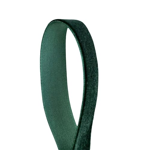Image of QIANF Vintage Hunter Green Velvet Ribbon, 5 /8 Inch X 25Yd