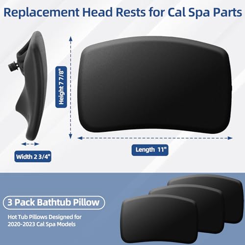 DIQZUUX 3 Pack Hot Tub Headrest Replacement for Cal Spa 2020-2023 by DIQZUUX - Used condition - Image 2