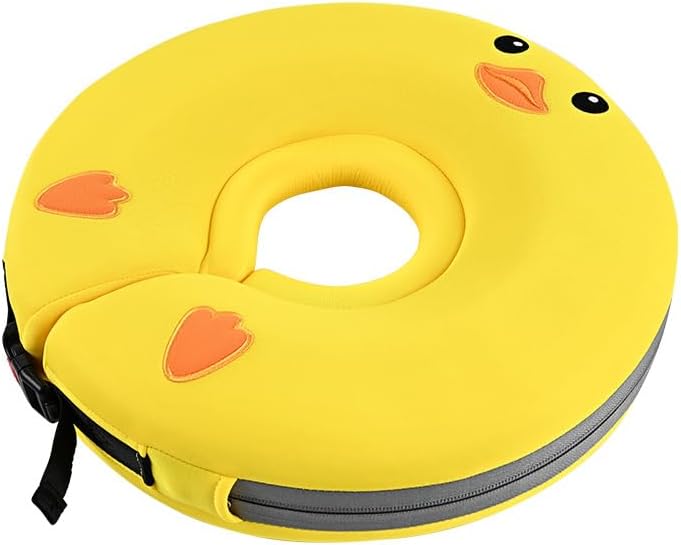 Non Inflatable Infant Pool Floats,Swimming Pool Floats for Kids Double Safety Buckle Pearl-Foam,Float Pool Floaties Water Toys for Frog Design Child Safety Baby Swim Pool 0-18 Months
