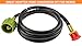 Propane Hose for Weber Adapter Hose 6501, for Weber Q Grill Parts Weber Q SER, Gas Go-Anywhere Grills, for Weber Traveler Portable Gas Grill, Summit Charcoal, Kamado S6 & Select Performer Models, 6FT