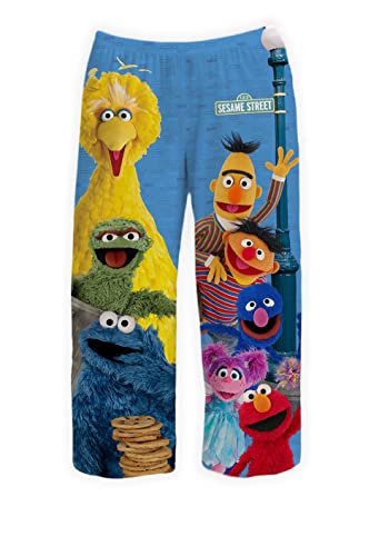 BRIEF INSANITY Sesame Street Kids Pants - 'Sesame Street Group' Childrens Lounge Bottoms (4T) Comfy, Loose-Fit, Ultra-Soft