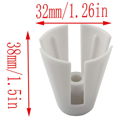 Lq Industrial 10Pcs White Plastic Coil Claw Thread Spool Cone Holder Sewing Accessories For Janome 644D/744D Overlocker Serger Sewing #TOP1